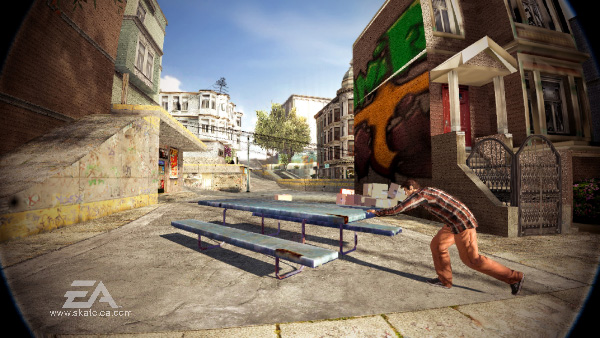 You can grab and shift stuff in Skate 2. Never really did it much. Looks fun though.