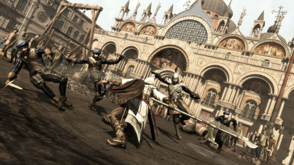 A typical shopping trip for Ezio