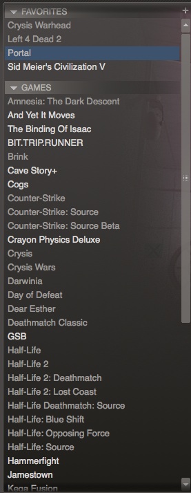 Steam's version of a collection